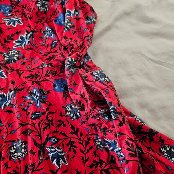 Plus Size ModCloth Red Floral A-Line Dress - Picture 8 of 15